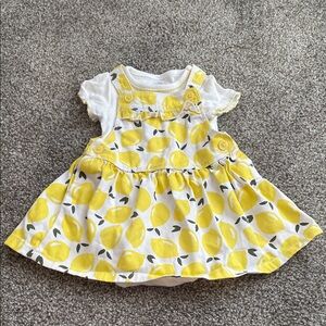 Carter’s just one you 6 month Lemon Print Kids Dress outfit